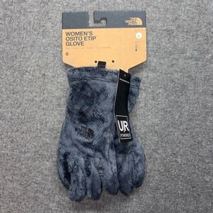The North Face Womens Osito Etip Glove Vanadis Grey Fleece Touchscreen Large